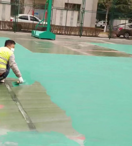 房山球场地面翻新
